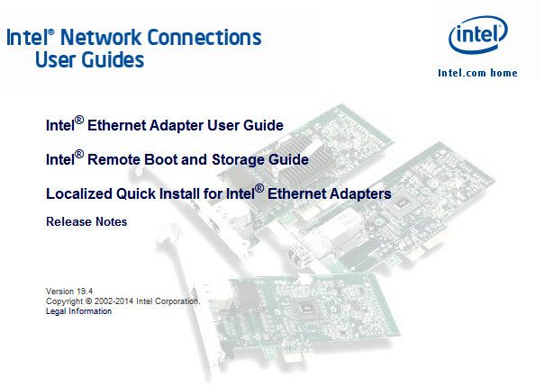 Intel Network Connections Software 19.4