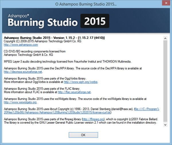 Ashampoo Burning Studio 2015 1.15.2.17