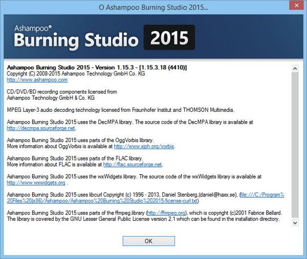 Ashampoo Burning Studio 2015 1.15.3.18