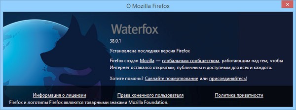 Waterfox 38.0.1 x64 Final + Portable