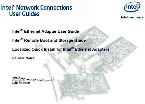 Intel Network Connections Software 20.3