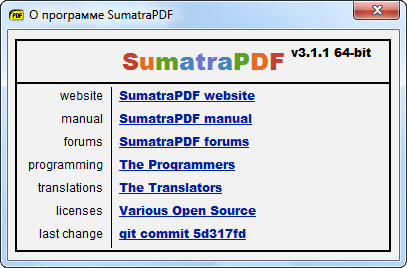 Sumatra PDF 3.1.1 Final + Portable