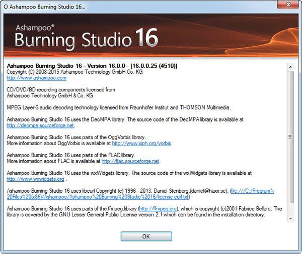 Ashampoo Burning Studio 2016 16.0.0.25 Final