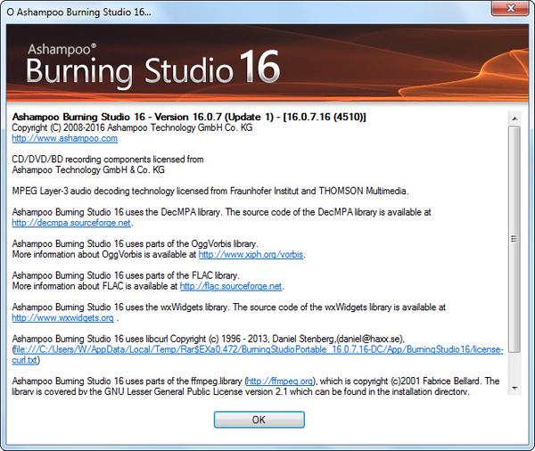 Ashampoo Burning Studio 16.0.7.16 Final + Portable