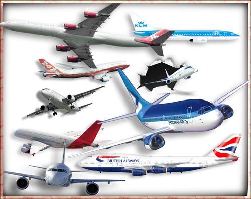 Png на прозрачном фоне - Пассажирские и грузовые самолеты