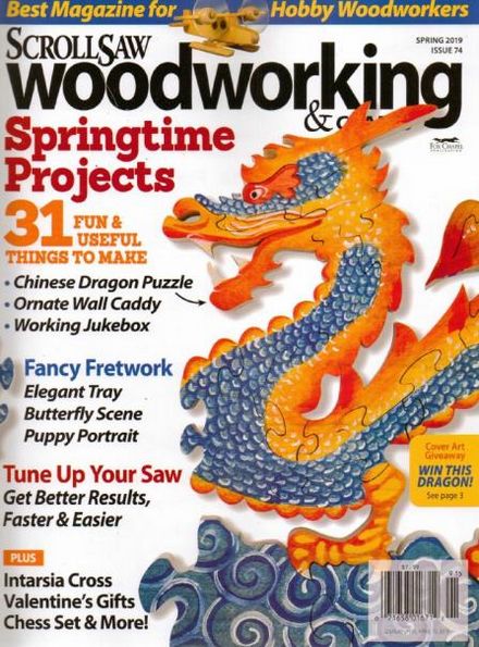 ScrollSaw Woodworking & Crafts №74 (Spring 2019)