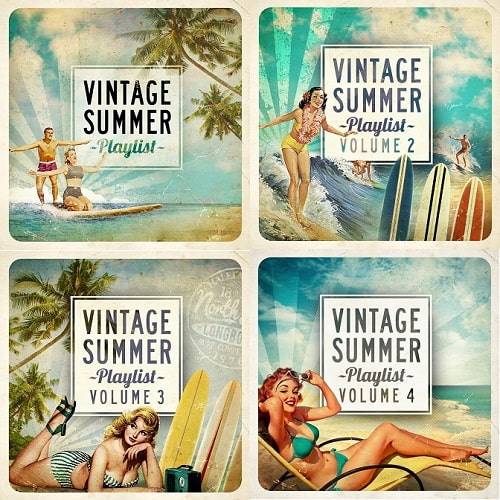 Vintage Summer Playlist Vol.1-4 (4 albums) 2014-2017