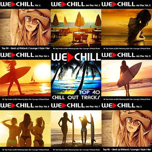 We Chill Series: Top Tracks of 100 % Relaxing Cafe - 8 Releases (2012-2017)