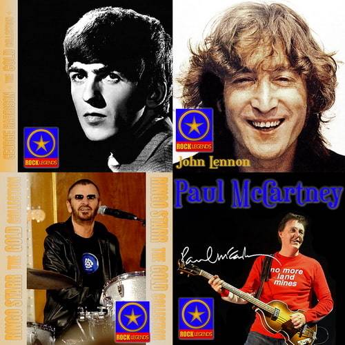 Rock Legends The Gold Collection. John Lennon, Paul McCartney, George Harrison, Ringo Starr