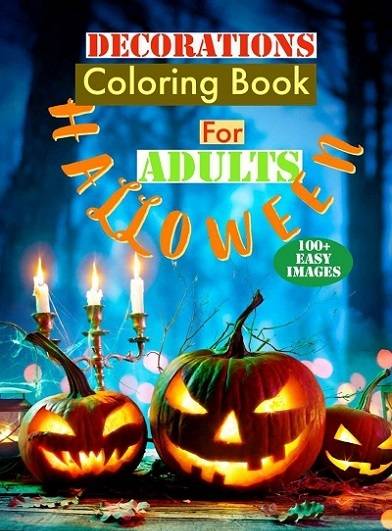 Halloween Decor Coloring Book for Adults