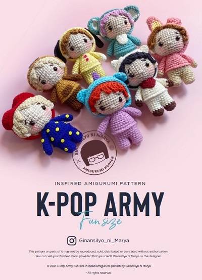 K-POP ARMY Inspired Amigurumi Pattern 