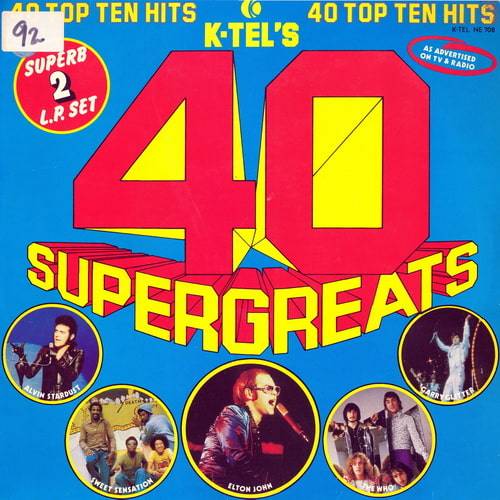 K-Tels 40 Super Greats (Vinyl, 2LP, Compilation) (1975) FLAC