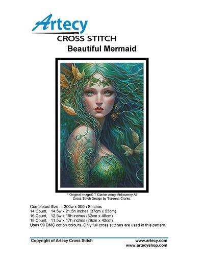 Artecy Cross Stitch - Beautiful Mermaid