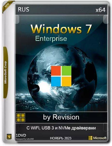 Windows 7 Enterprise SP1 v.7601.26769 x64 by Revision (2023/Ru)