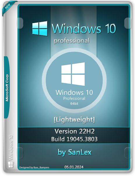 Windows 10 Pro 22H2 19045.3803 x64 by SanLex (Lightweight) (2024/Ru/En)