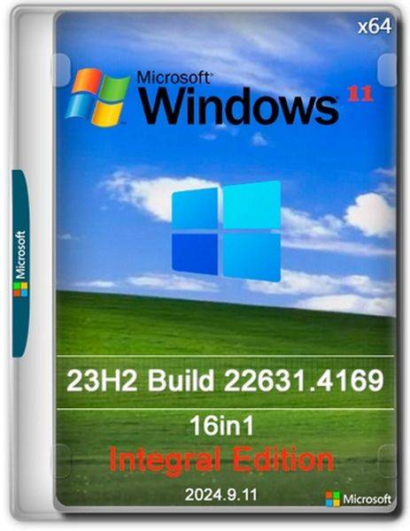 Windows 11 23H2.22631.4169 16in1 x64 by Integral Edition 2024.9.11 (Ru/En/2024)