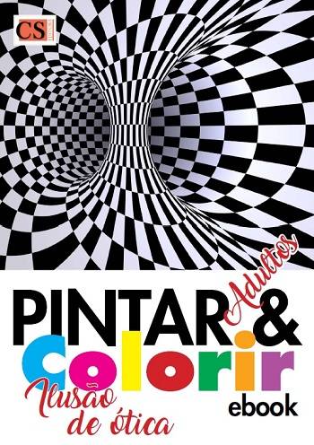 Pintar & Colorir Adultos - Ilusão de ótica